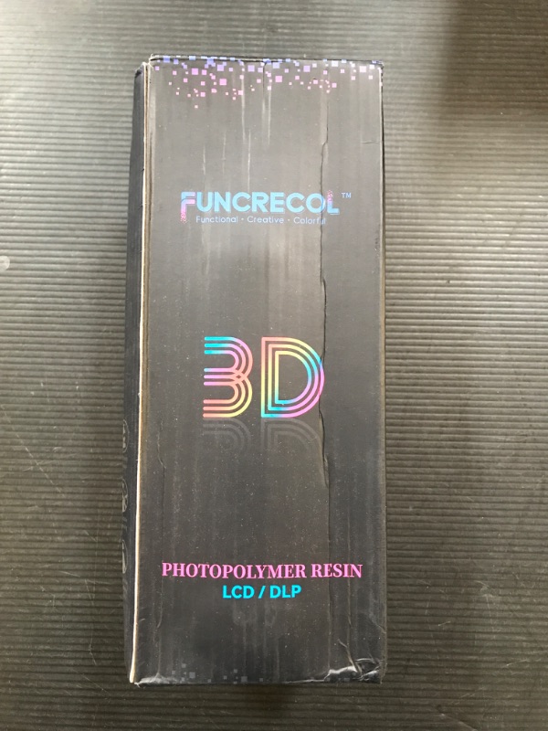 Photo 1 of FUNCRECOL 3D Printer Resin,405nm Standard Photopolymer Resin for DLP/LCD 3D Printing High Precision Fast UV-Curing Resin Skin, 1000g