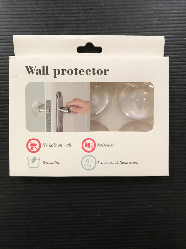 Photo 2 of 2" Door Stopper Wall Protector with Strong Back Adhesive Reusable Premium Door Stopper for Home Office Protecting Wall Shock Absorbent Gel Self Adhesive Guard Door Bumper Wall Protector - 6 Pcs