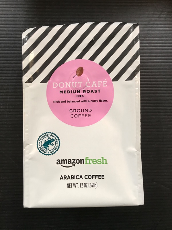 Photo 2 of AmazonFresh Donut Cafe Ground Coffee, Medium Roast, 12 Ounce