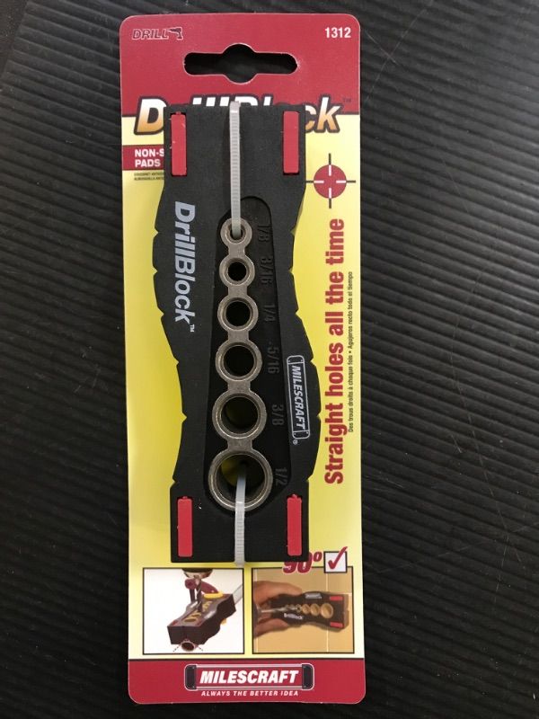 Photo 1 of Milescraft DrillBlock Hand-held Drill Bit Drilling Guide