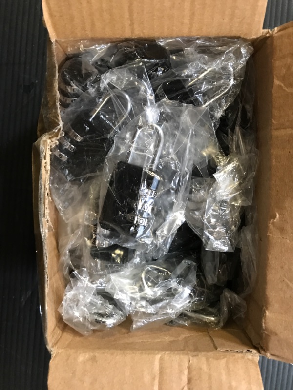 Photo 1 of 32 Pack Small Combo Locks 3 Digit Combination Lock Luggage Number Locks Backpack Lock Waterproof Padlock for Suitcases Traveling Toolbox School Gym Employee Locker