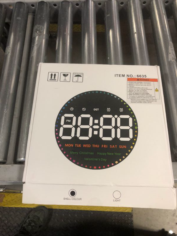 Photo 1 of SZELAM Digital Wall Clock,10" Digital Clock Large Display with Remote Control,Adjustable Brightness, Calendar, Temperature, 12/24 H, for Living Room Office Bedroom Elderly Adults