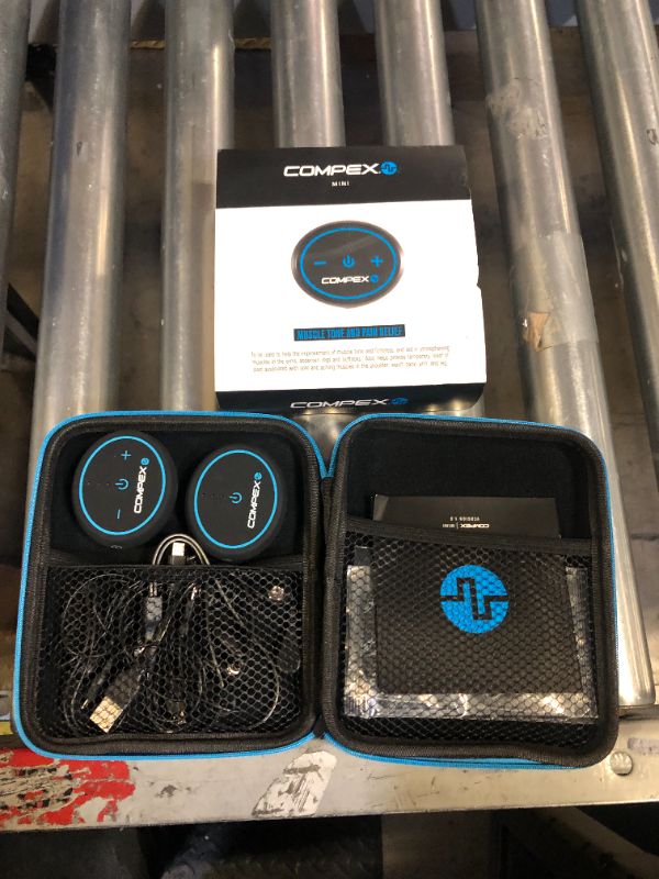 Photo 2 of Compex Mini Wireless Electric Muscle Stimulator (EMS) with TENS - 2 PODS - Smartphone Compatible with Mobile App (Apple/Android) for Workouts and Training Log