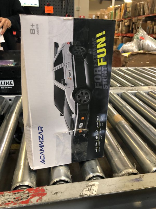 Photo 1 of ACAMMZAR 1:16 RC Drift Car, 25KM/H 4WD High Speed Remote Control Cars for Kids, with LED Lights, Two Batteries, Extra Tires, Drift RC Cars for Adults