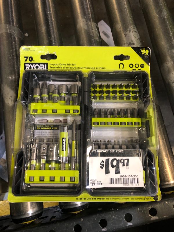 Photo 2 of Ryobi - AR2040 - Impact Rated Driving Kit - 70-Piece