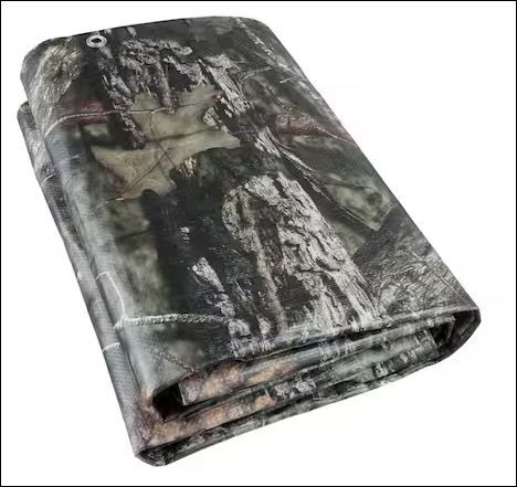 Photo 1 of 12 ft. W x 9 ft. L Mossy Oak Camoflage Medium Duty Tarp
