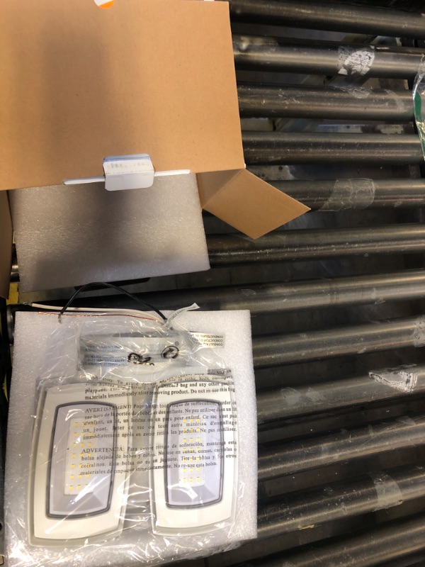 30Watt White Outdoor Integrated LED Twin Head MotionActivated Flood