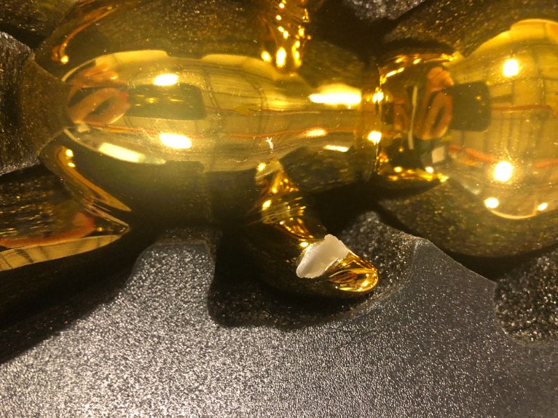 suruim Metallic Balloon Rabbit Statue Bunny Sculpture,Animal Home Decor