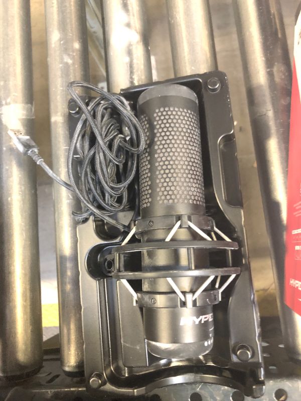 Photo 1 of HyperX QuadCast S RGB USB Condenser Microphone with Shock Mount for Gaming, Streaming, Podcasts