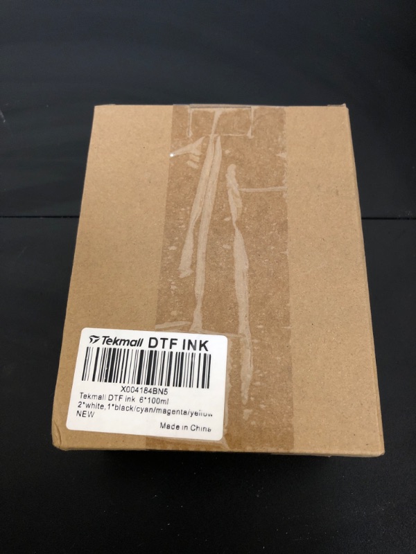 Photo 1 of Tekmall DTF Ink Premium Pigment DTF Transfer Ink for PET Film, Refill for DTF Printers, XP600 I3200 4720 L1800 xp-15000 et-8550, for Heat Transfer Printing Direct to DTF Film(100ml*6, 2W+1B+1C+1M+1Y)