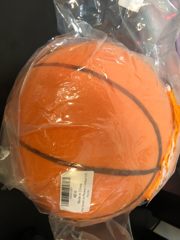 Photo 2 of Generic Silent Basketball?Size 7 (29.5"") ? Indoor Basketball ?Quiet Basketball ? Foam Basketball? Silent Basketball Dribbling Indoor ?, Orange