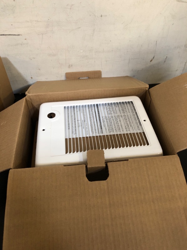 Photo 1 of 120-volt 1,500-watt Com-Pak In-wall Fan-forced Electric Heater in White with Thermostat