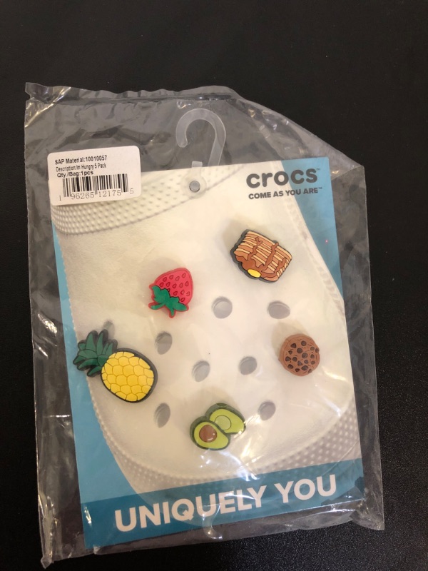 Photo 2 of Crocs Jibbitz 5-Pack Food Shoe Charms | Jibbitz for Crocs, Im Hungry, Small