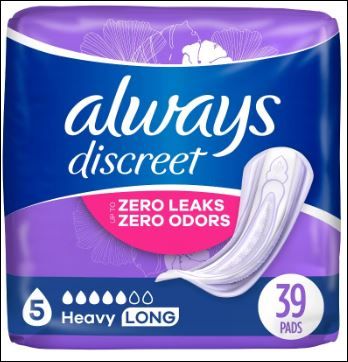 Photo 1 of Always Discreet Incontinence Pads - Heavy Absorbency
