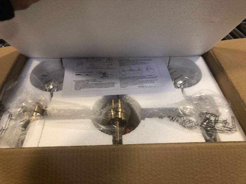 Photo 2 of OUVR Gold Vanity Light, 3 Light Bathroom Light Fixtures, Modern Bathroom Vanity Lights Fixtures Over Mirror with Clear Glass Globe Shade, Gold Wall Sconces for for Mirror Bathroom Hallway (E26 Base)