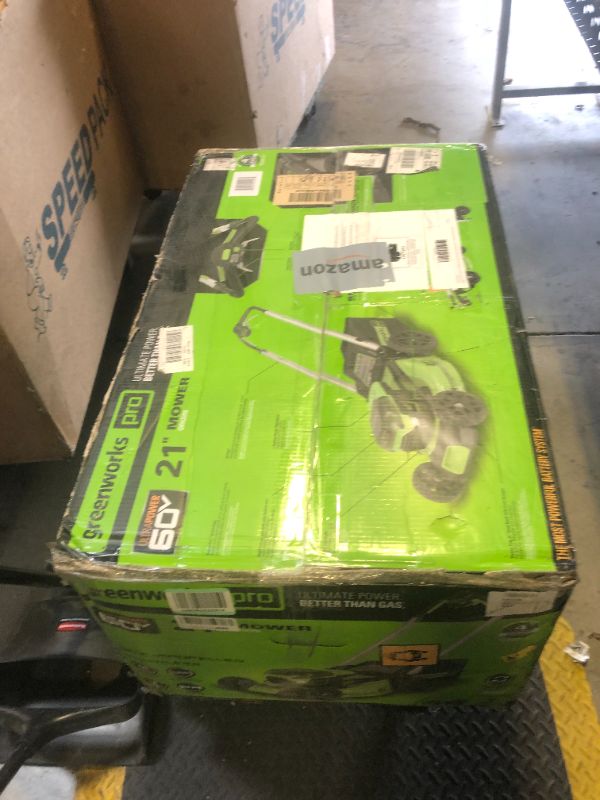 Photo 3 of Greenworks 60V 21” Cordless (Self-Propelled) Lawn Mower (LED Lights + Aluminum Handles)