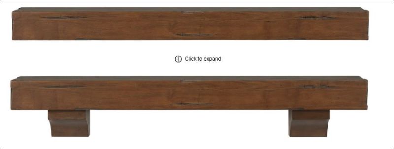 Photo 1 of pearl mantels shelf cherry rustic distressed 