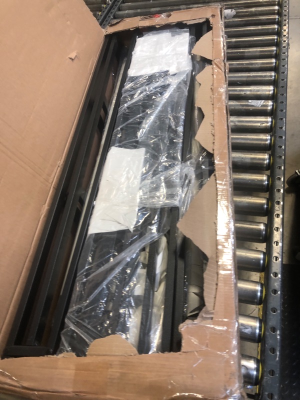 Photo 1 of Husleephu King Box Spring 8 Inch, High Profile Metal Box Spring King Bed Base with Fabric Cover, Sturdy Mattress Foundation, Easy Assembly, Noise Free, Black