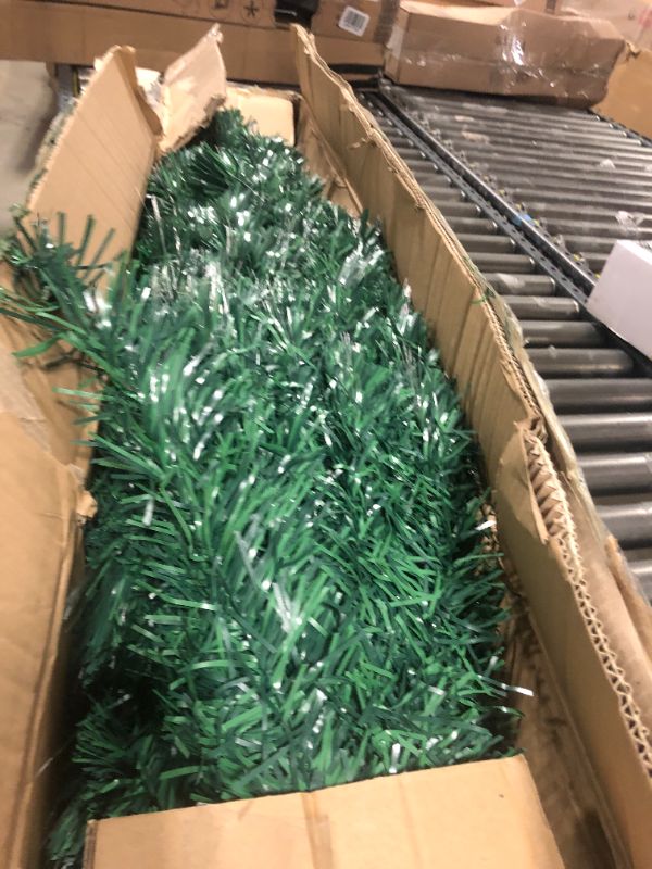 Photo 2 of Juegoal 7.5 ft Pre-Lit Optical Fiber Christmas Artificial Tree