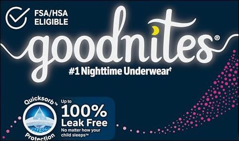 Photo 1 of Goodnites Girls' Nighttime Bedwetting Underwear, Size Large (68-95 lbs