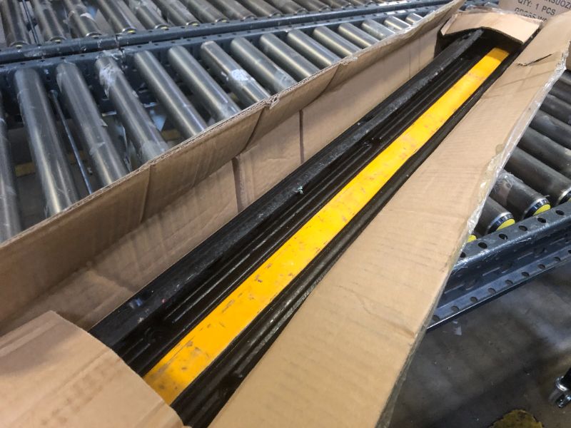 Photo 1 of Floor Cord Cover, Heavy Duty 18000 lbs Loading Capacity, PVC Rubber Cord Protector, 4 Pack of 1 Channel Cord Cover Floor, Car Speed Bump, Anti-Slip Ramp