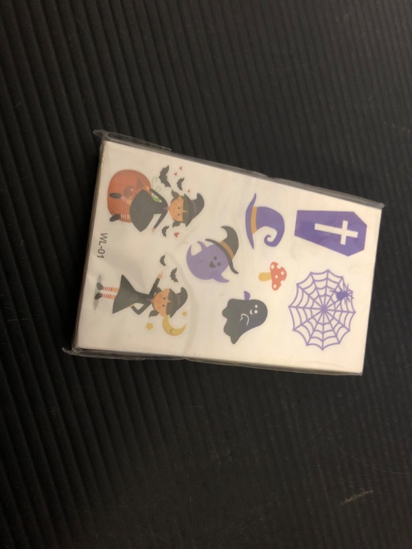 Photo 1 of 30 Sheets Halloween Tattoos for Kids, Kids Temporary Tattoos for Boys Girls, Halloween Party Supplies Favors Decorations Fake Tattoos Stickers Treats for kids