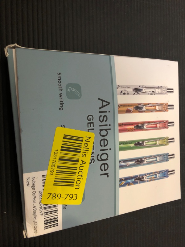 Photo 2 of Aisibeiger Gel Pens Fine Point 0.5mm Black Ink Gel Pen Retractable Cute Pens for Smooth Writing School Office Supplies (12-count)