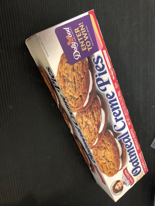 Photo 2 of 2pack exp date 11/2024--Little Debbie Oatmeal Crème Pies, 12 Individually Wrapped Sandwich Cookies, 16.2 OZ Box