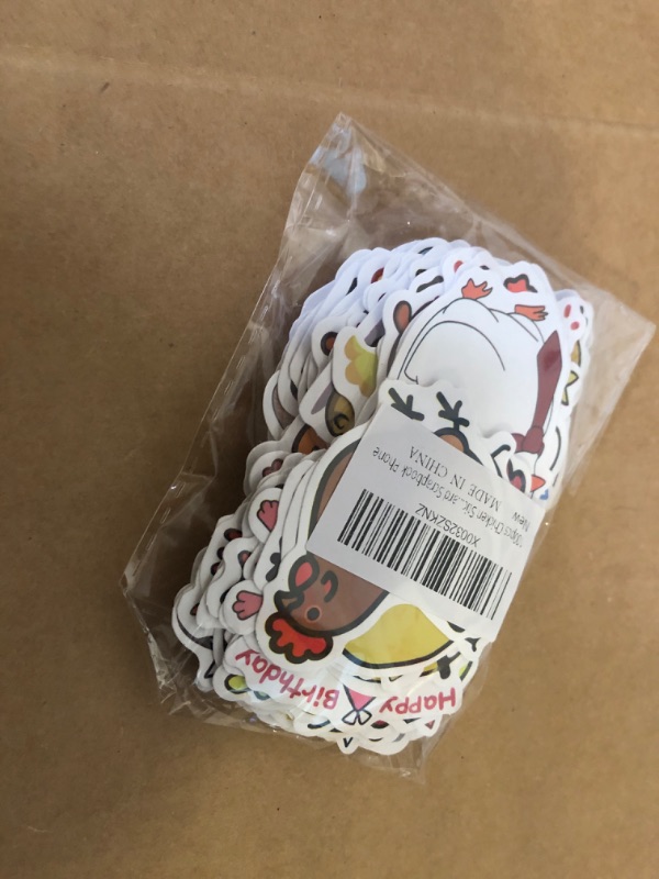 Photo 2 of 100pcs Chicken Stickers Cute Yellow Cartoon Chicken Stickers for Kids Journal,Aesthetic Vinyl Stickers Waterproof Trendy Decals for Laptop Water Bottle Skateboard Scrapbook Phone