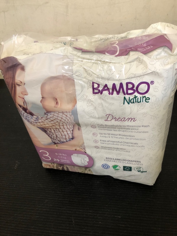 Photo 2 of Bambo Nature Baby Diapers Size 3 29pcs 