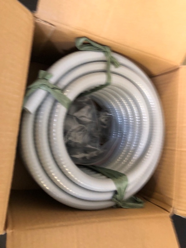 Photo 2 of (1/2" Dia * 50 Feet) Yariwiz Flexible Electrical Conduit Liquid Tight PVC Conduit Kit with 5 PCS Coupling, 3 PCS Elbow and 10 PCS Strap, Sealtight Seal Flex Liquidtight Wire Outdoor Non Metallic Grey