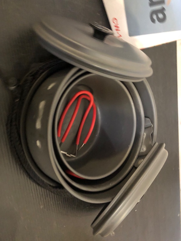 Photo 1 of Alocs Camping Cookware, Aluminum Camp Kitchen Camping Cooking Set, Non-Stick Camping Pots and Pans Set with Kettle, Camping Essentials for Camping, Backpacking, Outdoor Cooking and Picnic