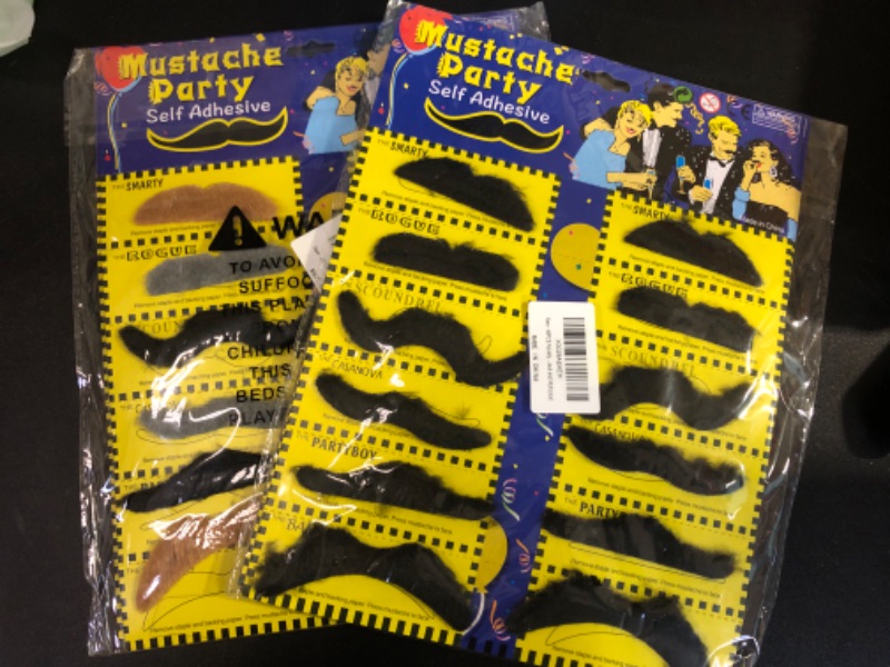 Photo 2 of 2 Pack 48PCS Novelty Fake Mustaches