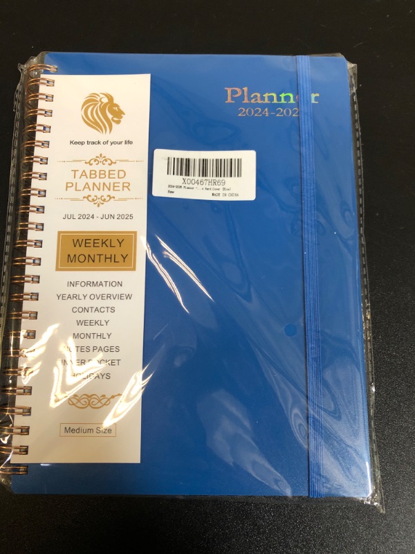 Photo 2 of 2024-2025 Planner -Weekly and Monthly Planner Spiral Bound, Academic Weekly & Monthly Planner July 2024- June 2025, (6.1”x8.5”),Planner 2024 with Tabs, Flexible Hard Cover (Blue)