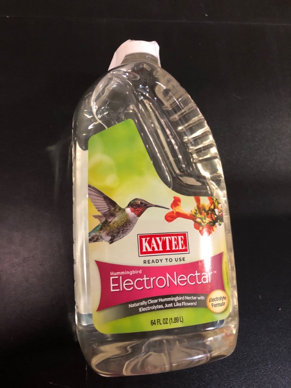 Photo 2 of Kaytee Hummingbird ElectroNectar Wild Bird Food, Ready to Use, 64 Ounces 64 oz Ready To Use