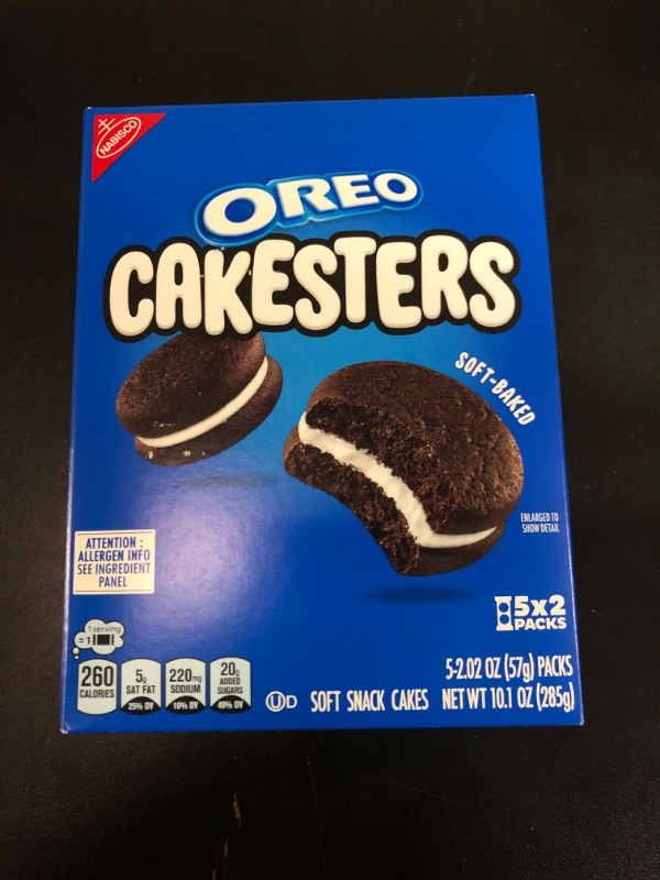 Photo 2 of OREO Cakesters Soft Snack Cakes, 5 - 2.02 oz Snack Packs BB: 12/09/24