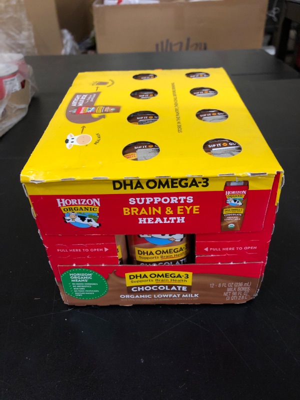 Photo 2 of Horizon Organic Shelf-Stable 1% Low Fat milk Boxes with DHA Omega-3 Exp 12/14/2024