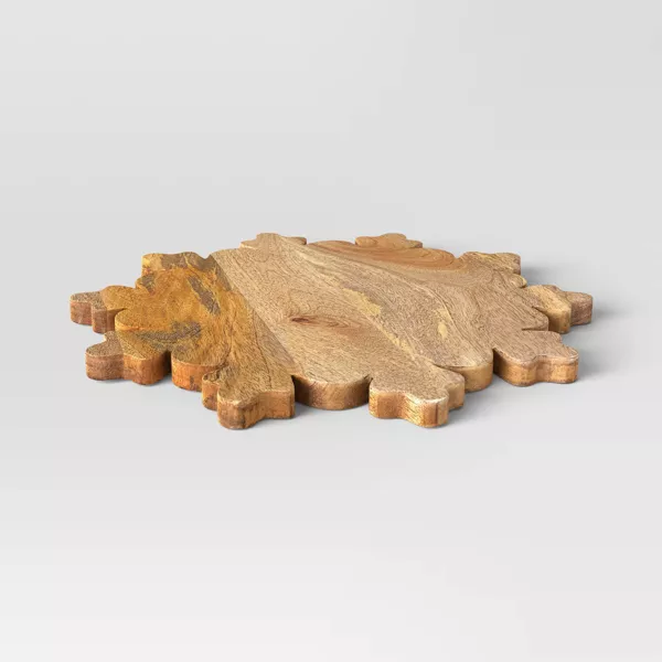 Photo 1 of Rustic Wooden Snow Flake Wooden Platter