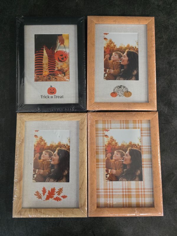 Photo 2 of 4 Pack Fall 4x6" Picture Frames  