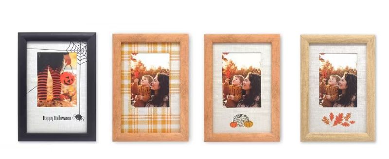 Photo 1 of 4 Pack Fall 4x6" Picture Frames  