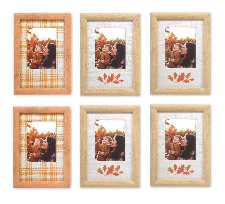 Photo 1 of 6 Pack Fall 4"x6" Picture Frames 