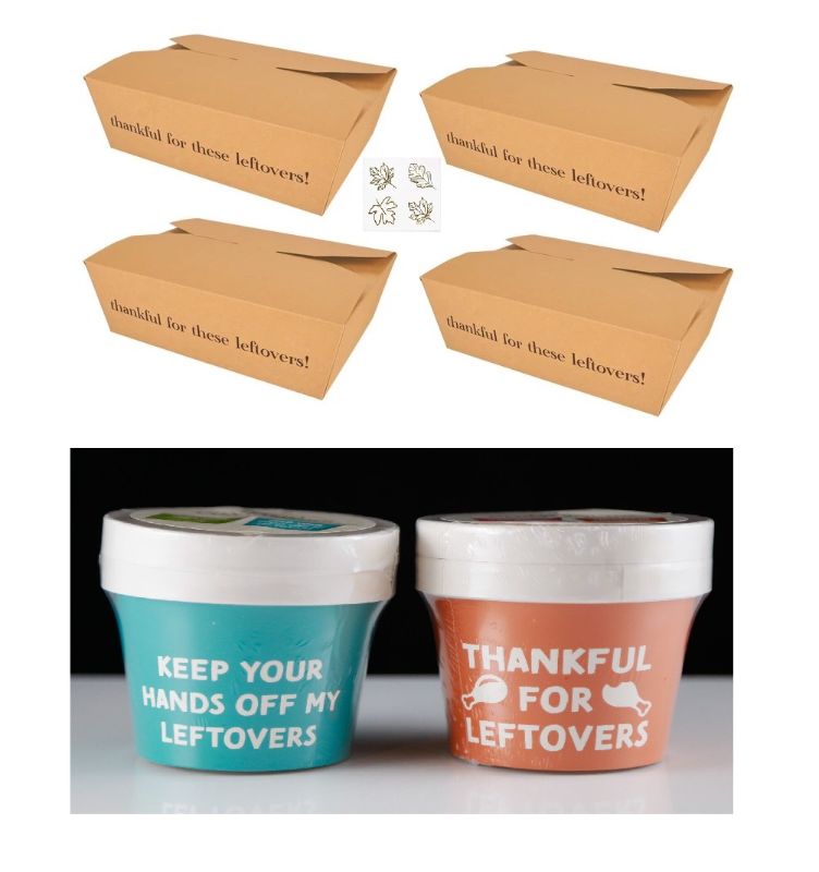 Photo 1 of Thanksgiving Take Home Leftover Containers - 30 Pc Small Cups - 8 Small Boxes 