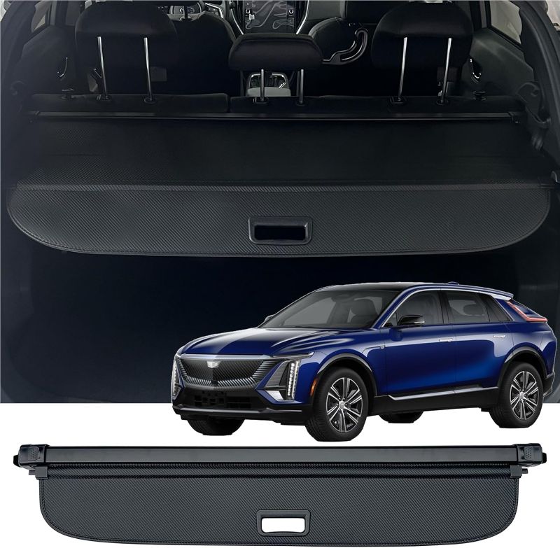 Photo 1 of Retractable Cargo Cover for 2023 2024 2025 Cadillac Lyriq Accessories, Rear Trunk Cover Compatible with 2025 2024 2023 Cadillac Lyriq Security Shielding Shade No Gap Car Accessory B