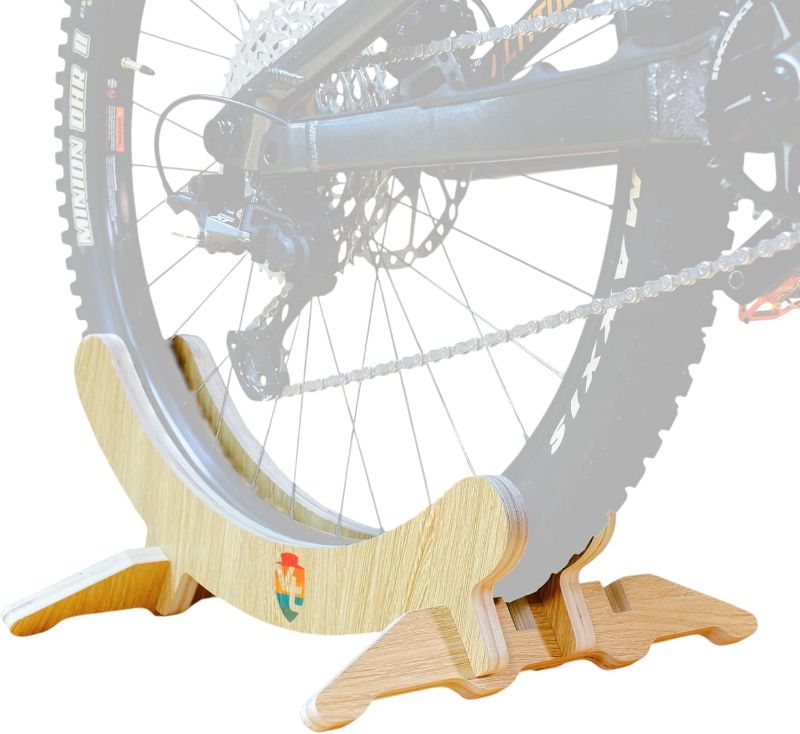 Photo 1 of Craft Wooden Bike Stand - Fits Road, Commuter, Gravel, Mountain & Fat Tire Bikes - Sturdy 3/4-Inch Plywood | Easy Construction Bicycle Storage Rack For Apartment, Office, Garage
