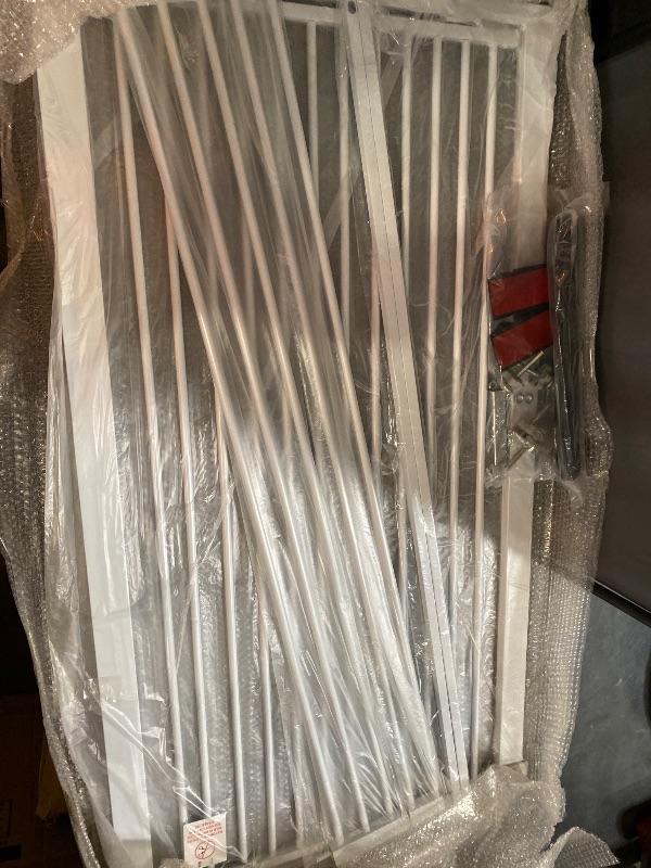 Photo 1 of 51.18" Extra Tall Cat Gate for Doorway, 30.5"-40" Auto Close Pet Gate Include 2.75" and 5.5" Extension Kits, No Drilling Pressure Mount Kit, Suitable for Doorways or Kitchen, New White