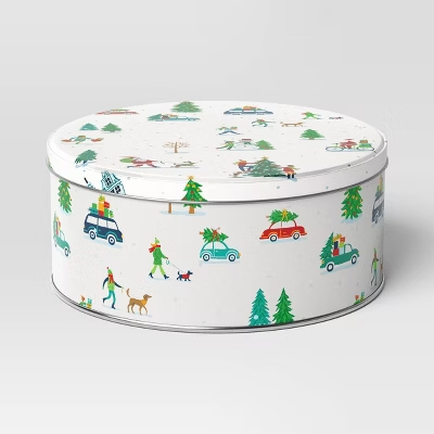 Photo 1 of 4 Pack 8.25"x3" Christmas Winter Scene Gift Box