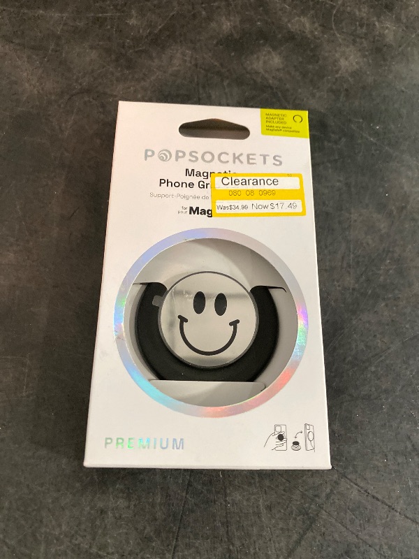 Photo 3 of PopSockets Magnetic Phone Grip with MagSafe, Magnetic Adapter Ring Included