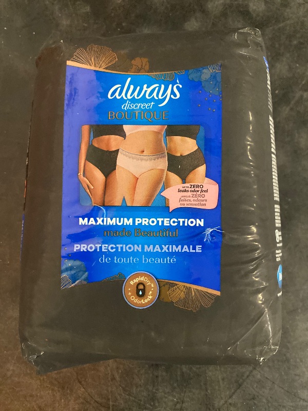 Photo 2 of Always Discreet Boutique Incontinence and Postpartum Underwear for Women, Maximum Protection L - 10.0 ea