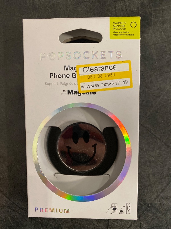 Photo 3 of PopSockets Magnetic Phone Grip with MagSafe, Magnetic Adapter Ring Included