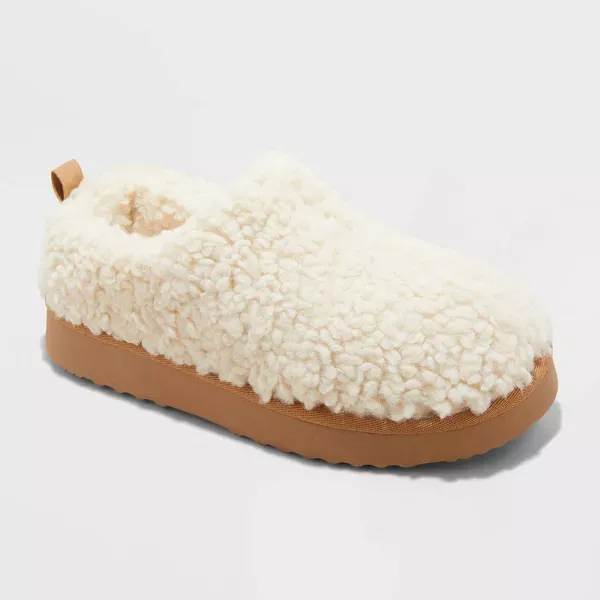 Photo 1 of Size 6 Women's Mia Faux Shearling Clog Slippers 